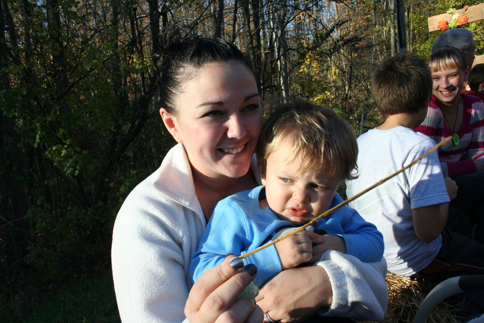 Kids on Hayride